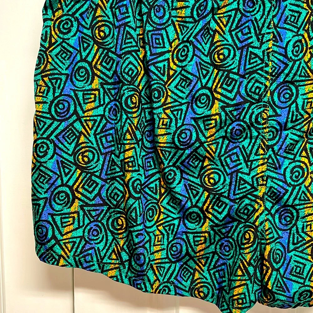 M Sport Multi Color Spiral Print Trunk Swim Shorts Size XL
